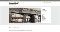 Desktop Screenshot of metrolaw.ca