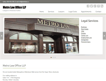 Tablet Screenshot of metrolaw.ca